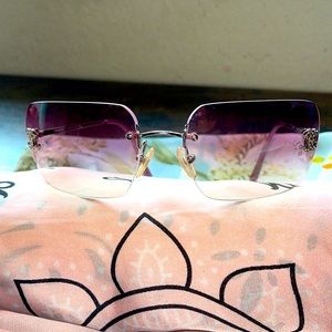 CHANEL RHINESTONE SUNGLASSES PINK AVC1186